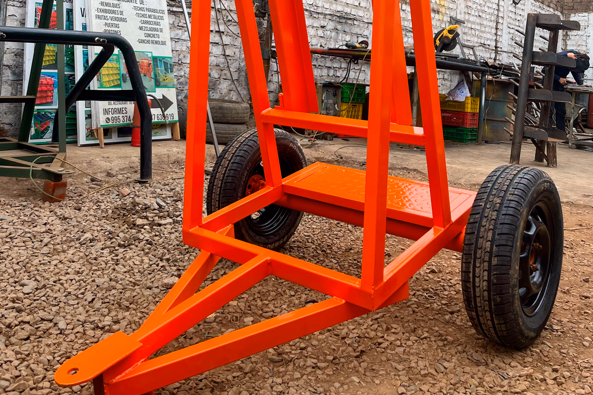 Remolque porta Escalera modelo fijo